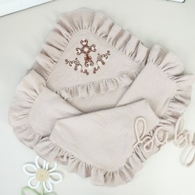 Крижма з вишивкою "Карамелька"​ 